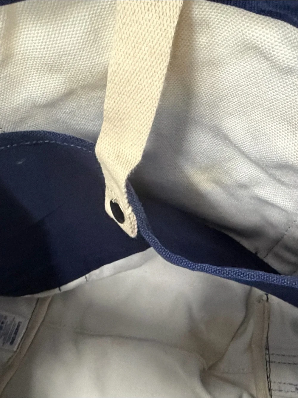 Land’s End Large Canvas Canvas Ombre Tote Bag with Wristlet - Blue
